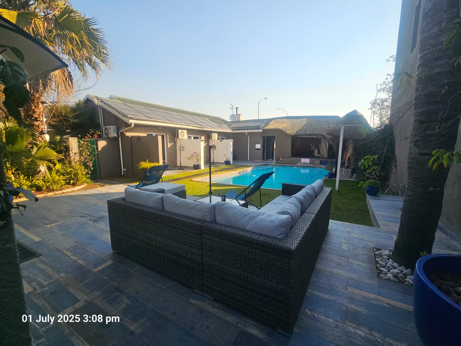 Swimming pool long angle